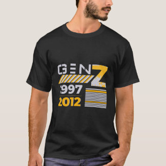 Diseño gráfico de camiseta Gen Z 1997 2012