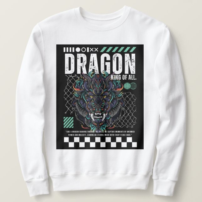 Diseño gráfico de camisetas Epic Dragon (Anverso del diseño)