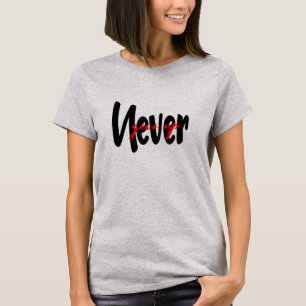 diseño gráfico de camisetas fresco nunca renunciar