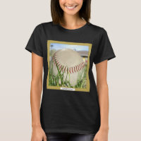 Diseño gráfico de camisetas negras "Softball In Gr
