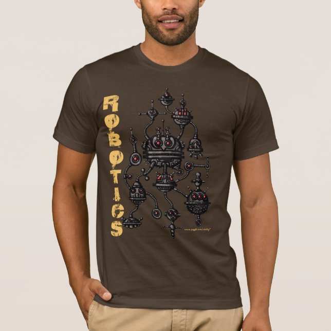 Diseño gráfico de la camiseta de la robótica (Anverso)