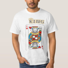 Diseño gráfico de tarjetas en camisetas masculinas