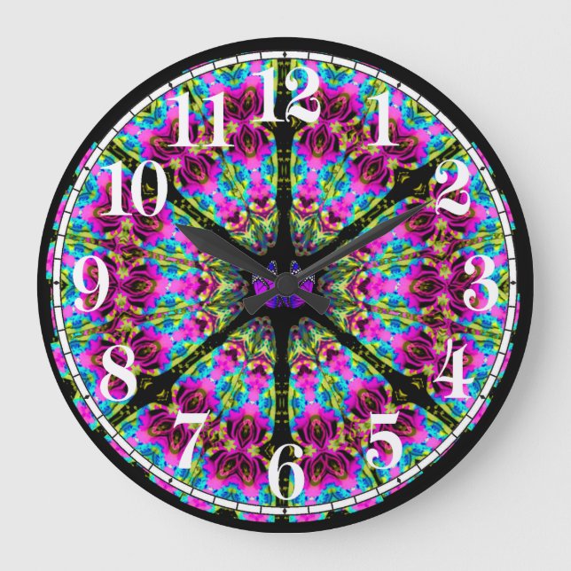 Diseño gráfico dinámico para reloj de pared acríli (Anverso)