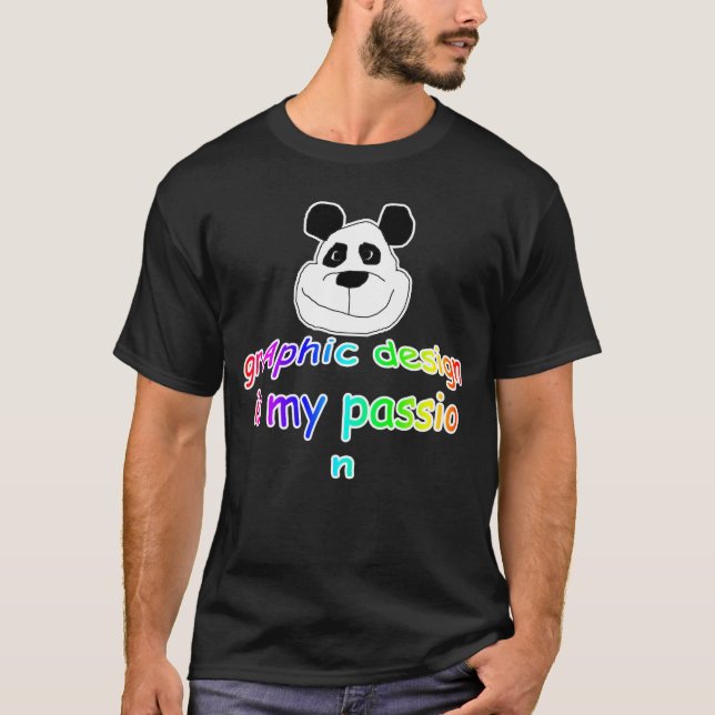 Diseño gráfico es mi camiseta de pasión (Anverso)