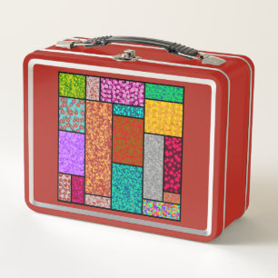 Diseño Gráfico Floral de Mondrian Abstracción
