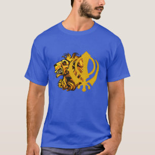 diseño gráfico genial de camisetas de león khan