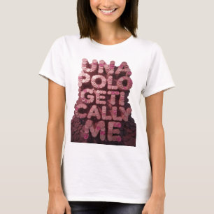 Diseño gráfico icónico rosa UNA POLO GET CALL ME
