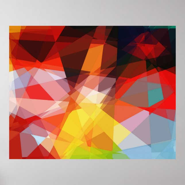 Diseño gráfico Poster de arte cubismo (Frente)