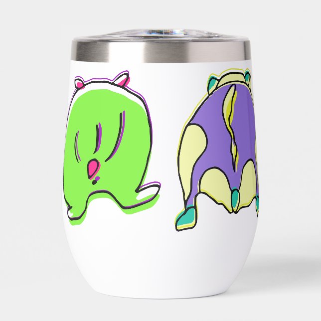 Diseño grande de Hamster Colorido Butts (Frente)