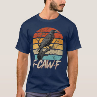 Diseño Grunge Camisa Manga Larga Pájaro Cuervo Div
