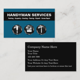 Diseño Guay para tarjetas de presentación Handyman