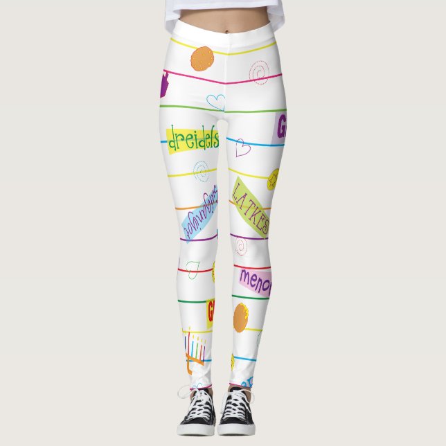 Diseño Hanukkah Leggings (Anverso)