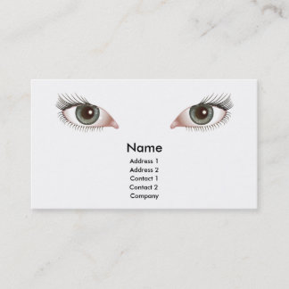 diseño hermoso de la tarjeta de visita de los ojos