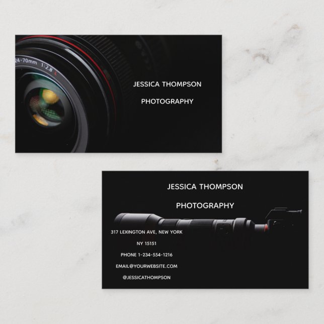 Diseño Horizontal de Tarjetas de Presentación para (Anverso / Reverso)