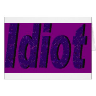 Diseño "idiota" con estilo púrpura