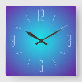Diseño iluminado con azul clásico > reloj de pared