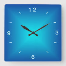 Diseño iluminado de Blue Aqua > Reloj de pared lis