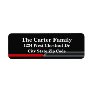 Diseño inferior de la etiqueta de retorno de direc