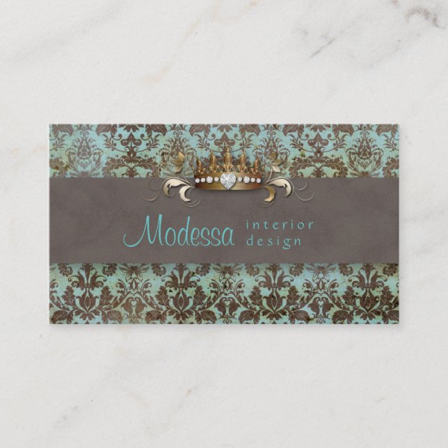 Diseño interior de la tarjeta de visita del (Anverso)