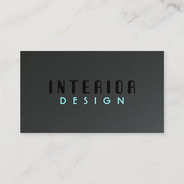 Diseño interior - tarjetas de visita (Anverso)