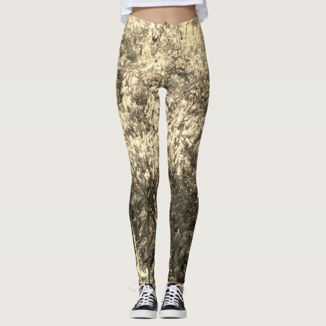 Diseño inusual pantalones elásticos de mujer  (Anverso)
