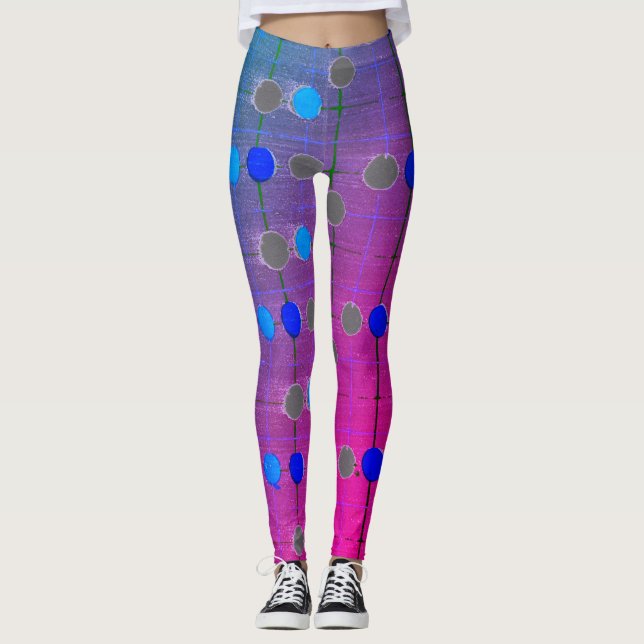 DISEÑO JAPONÉS DOT PINK Leggings (Anverso)