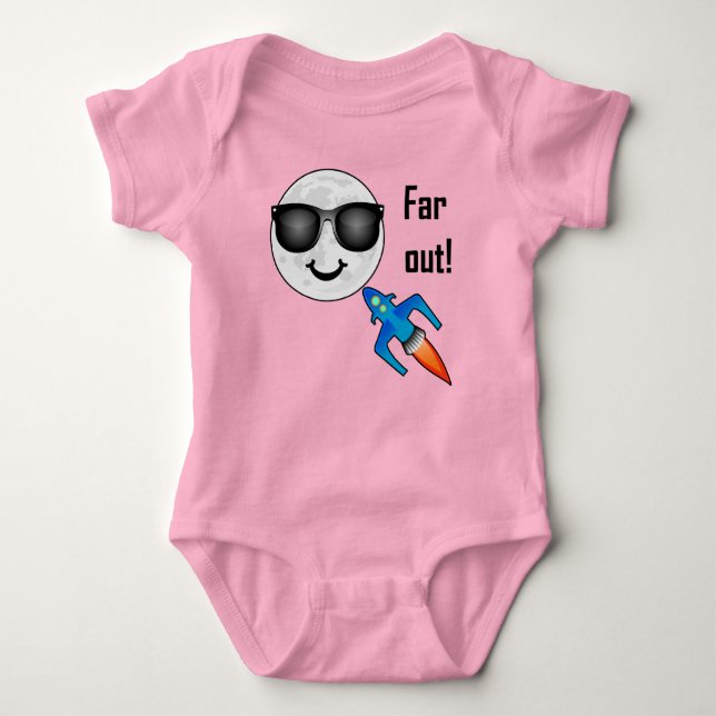 Diseño lejano - Bebé Jersey Bodysuit (Anverso)