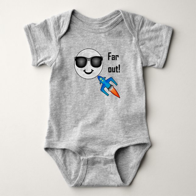 Diseño lejano - Bebé Jersey Bodysuit (Anverso)