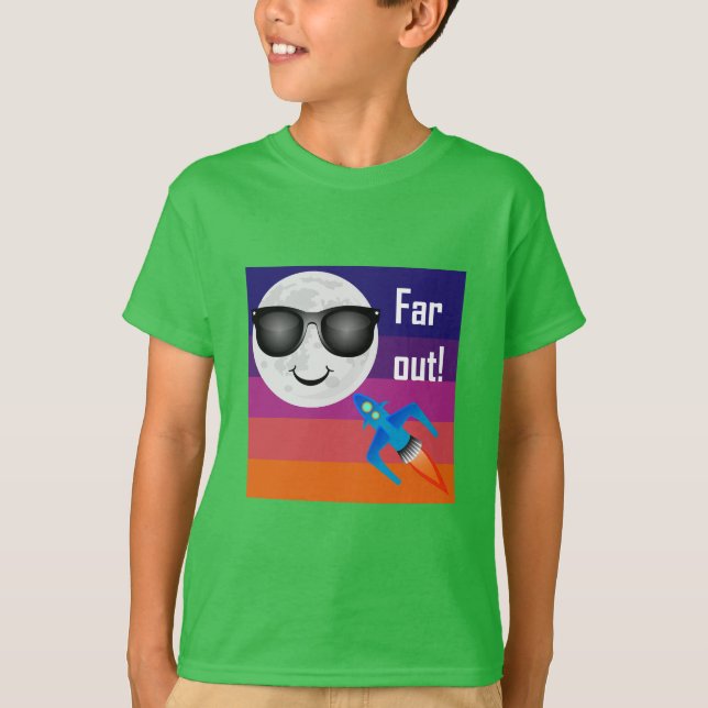 Diseño lejano - Camiseta básica para niños (Anverso)