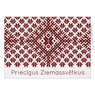 Diseño letón tradicional de Priecigus