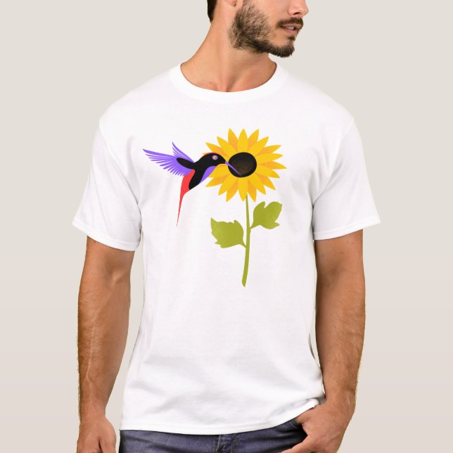 diseño lindo de camisetas de pájaro y flor (Anverso)