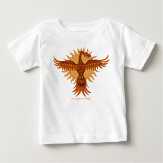 Diseño lindo de la camiseta del bebé del pájaro