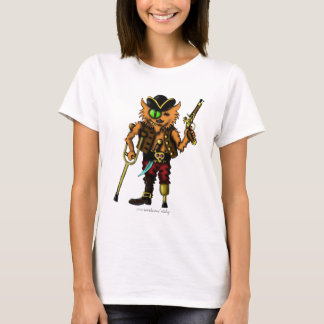 Diseño lindo de la camiseta del pirata divertido