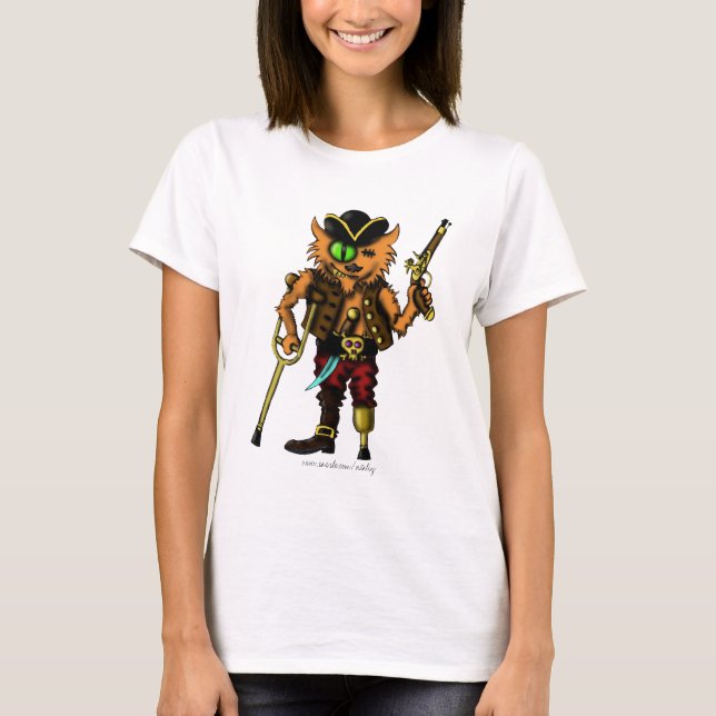 Diseño lindo de la camiseta del pirata divertido (Anverso)