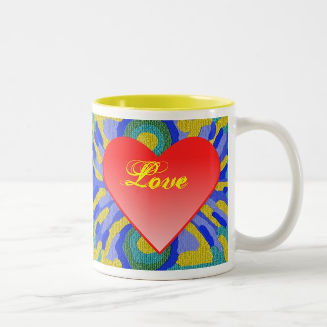 Diseño lindo de la taza del el día de San Valentín (Derecha)