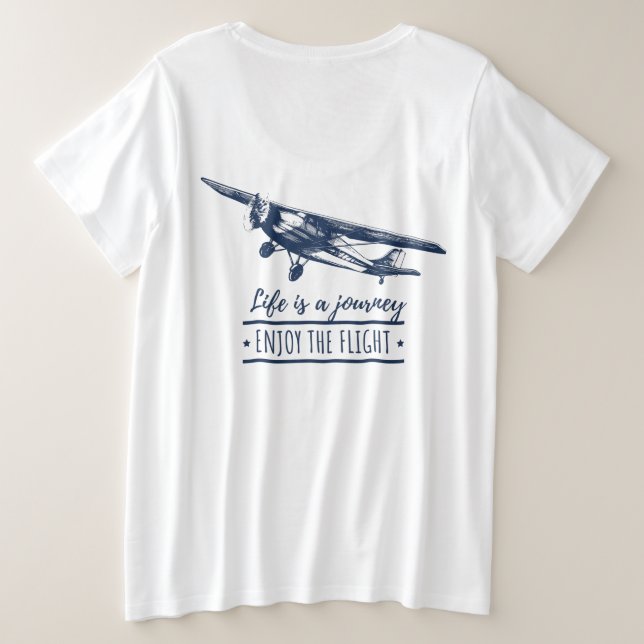 Diseño lindo tema de avión (Reverso del diseño)