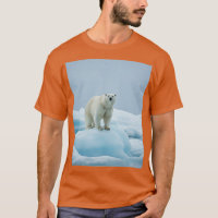 Diseño majestuoso de camisetas de oso polar ártico