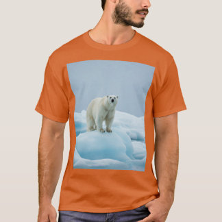 Diseño majestuoso de camisetas de oso polar ártico