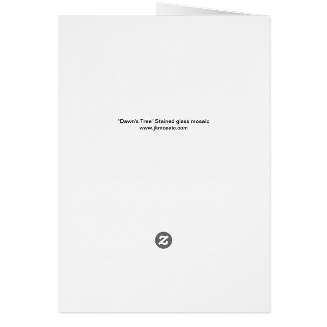 Diseño majestuoso del mosaico del árbol del otoño (Atrás)