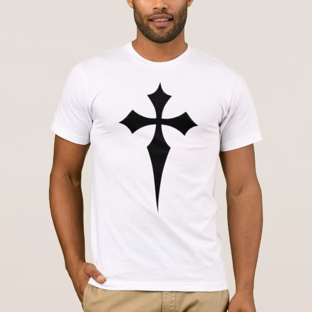 diseño masculino de camisetas cruzadas (Anverso)