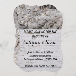 Diseño medio y medio combinado de la invitación a 