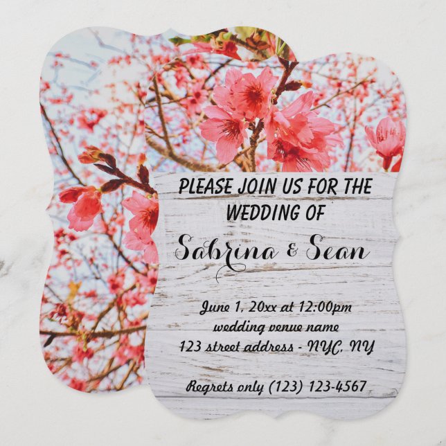 Diseño medio y medio combinado de la invitación a  (Anverso / Reverso)