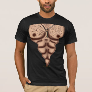 Diseño melenudo divertido de la camiseta del