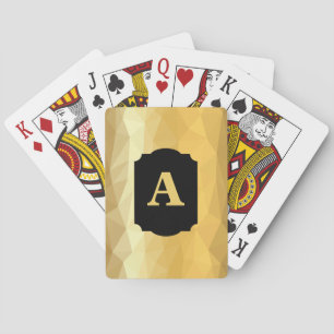 Diseño metálico dorado de las primeras cartas de j