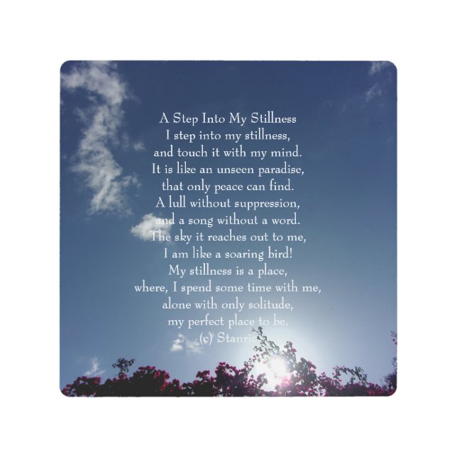 DISEÑO metalizado DE ARTE Y POEMA Y FOTOGRAFÍA (Anverso)