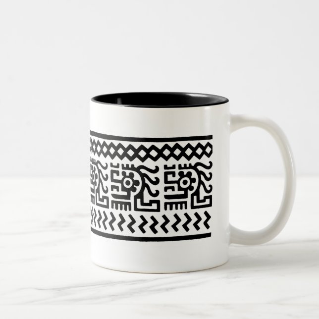 Diseño mexicano antiguo - taza (Derecha)