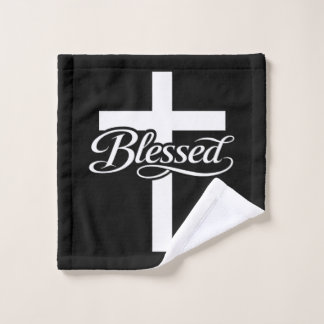 Diseño minimalista de cruz bendita de fe cristiana