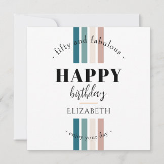 Diseño Minimalista de cumpleaños en colores pastel