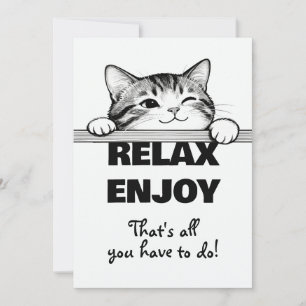 Diseño minimalista de gatito adorable - GATO 2