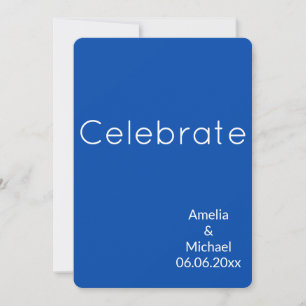 diseño minimalista de papelería Invitación